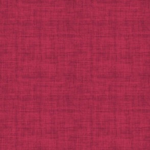Viva Magenta  Linen Texture - Medium Scale - be3455 Pantonecoty2023 Pink Red