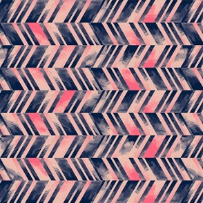 Abstract feather navy pink