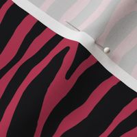 Viva magenta, color of the year 2023, Zebra animal print black