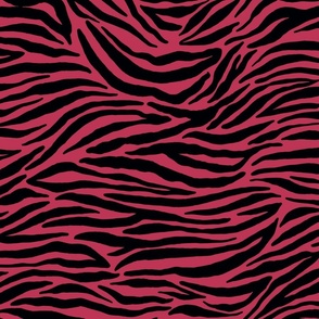 Viva magenta, color of the year 2023, Zebra animal print black