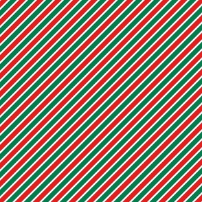 Classical Christmas Pattern with Diagonal Stripes
