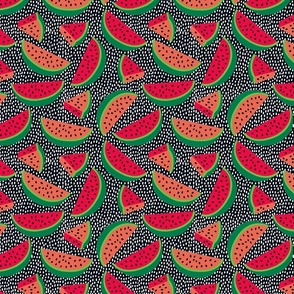 Cute Summer Pattern with Watermelons