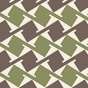 Green and Brown Houndstooth