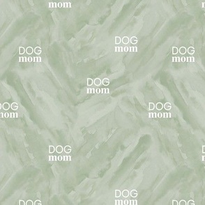 Dog mom text design tie dye - dog lovers and puppy care takers adoption design white on blush pink 