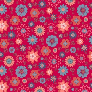 Viva Magenta Bold Floral