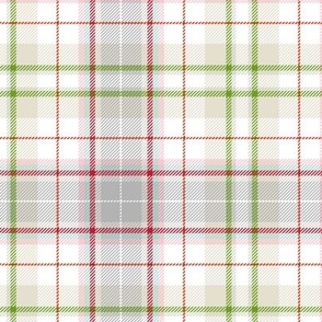 beige and gray multicolor plaid