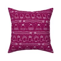 Warm Cozy Winter Knits - MEDIUM - Viva Magenta Red