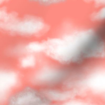 Salmon Pink Cloudy Sky (small scale) 