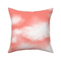 Salmon Pink Cloudy Sky (large scale) 