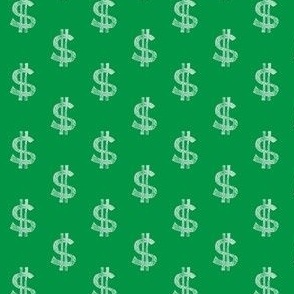 (small scale) $ dollar signs - money - green V2 - LAD22