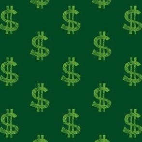 $ dollar signs - money - green/ green V2 - LAD22