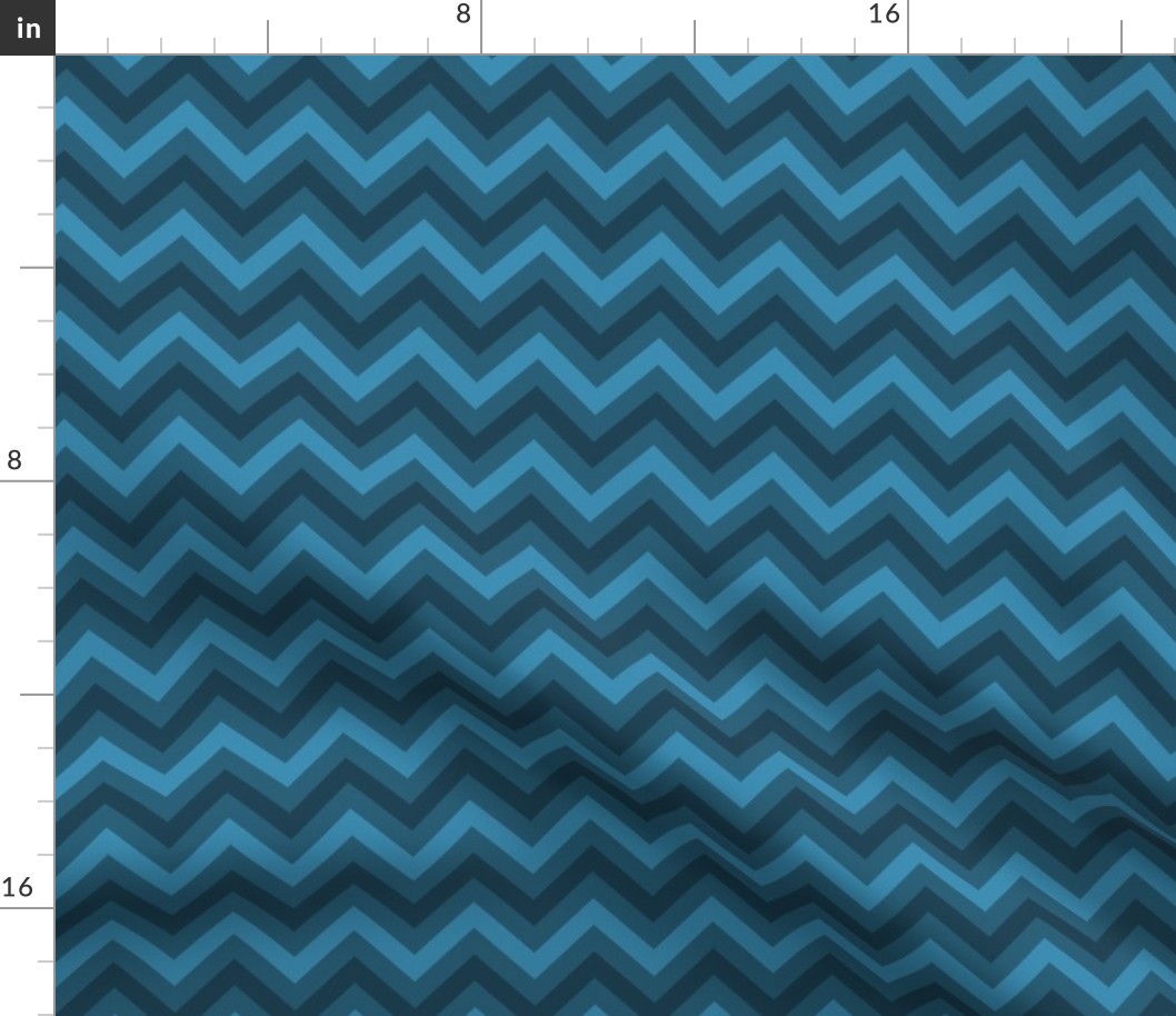 Deep Dark Blue Multicolored Seamless Chevron Pattern for Wallpaper and Fabric