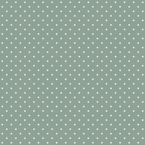 gray & green classic dots