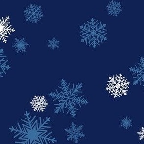 Snowflakes Lapis Blue ©Julee Wood
