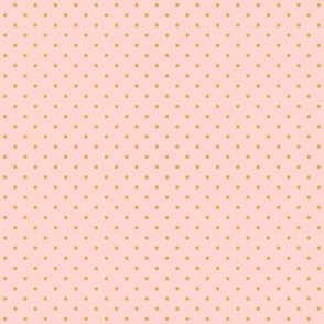 mustard & pink classic dots