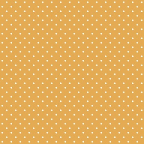 mustard & white classic dots