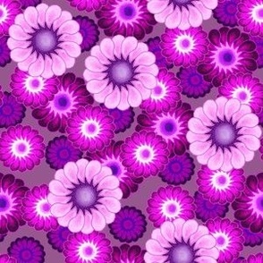 Purple Boho Flowers  - Hero