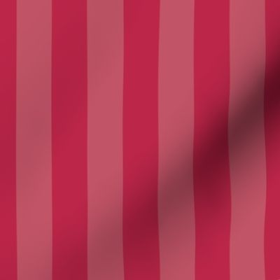 Two-Tone Color of the Year Viva Magenta with Tonal Vertical Sailor  Stripes