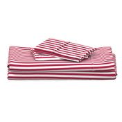 Color of the Year Viva Magenta with White Vertical Pin Stripes