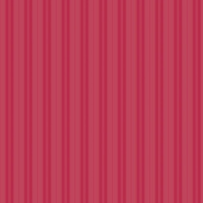 Color of the Year Viva Magenta with Faded Magenta Vertical Mattress Ticking Stripes