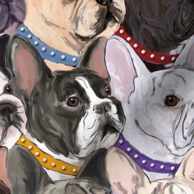 French Bulldogs Larger Scale