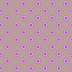 Purple Boho Flowers - Blender on Tan