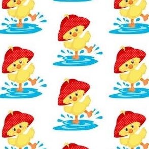 Kids Duckie in Rain