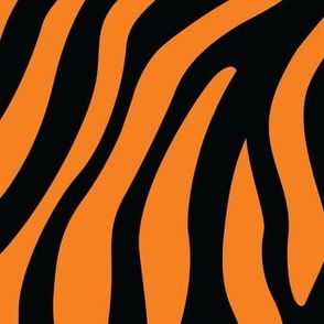 1390 jumbo - Tiger Stripes - orange and black