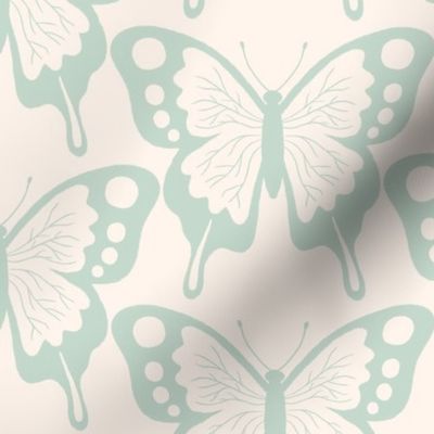 butterflies - aqua