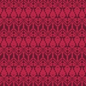 Geometric Lacey Trees in Viva Magenta on Deep Viva Magenta - bb2649