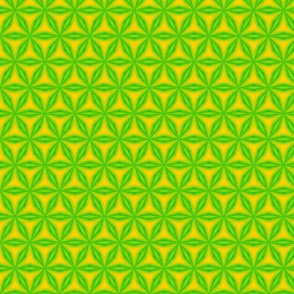 Bright Yellow Green Abstract