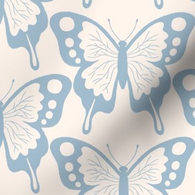 butterflies - sky blue