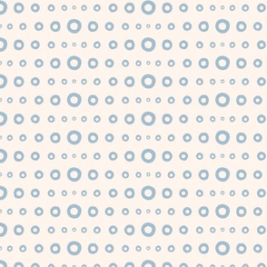 hand drawn dots - sky blue