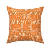 Personalised Name Fabric - Robot Orange