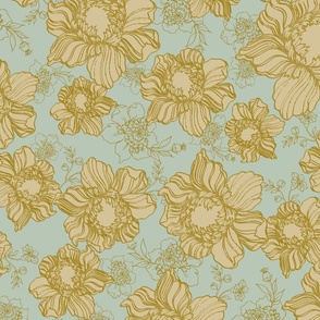 Yellow peonies (SM22A-004a)