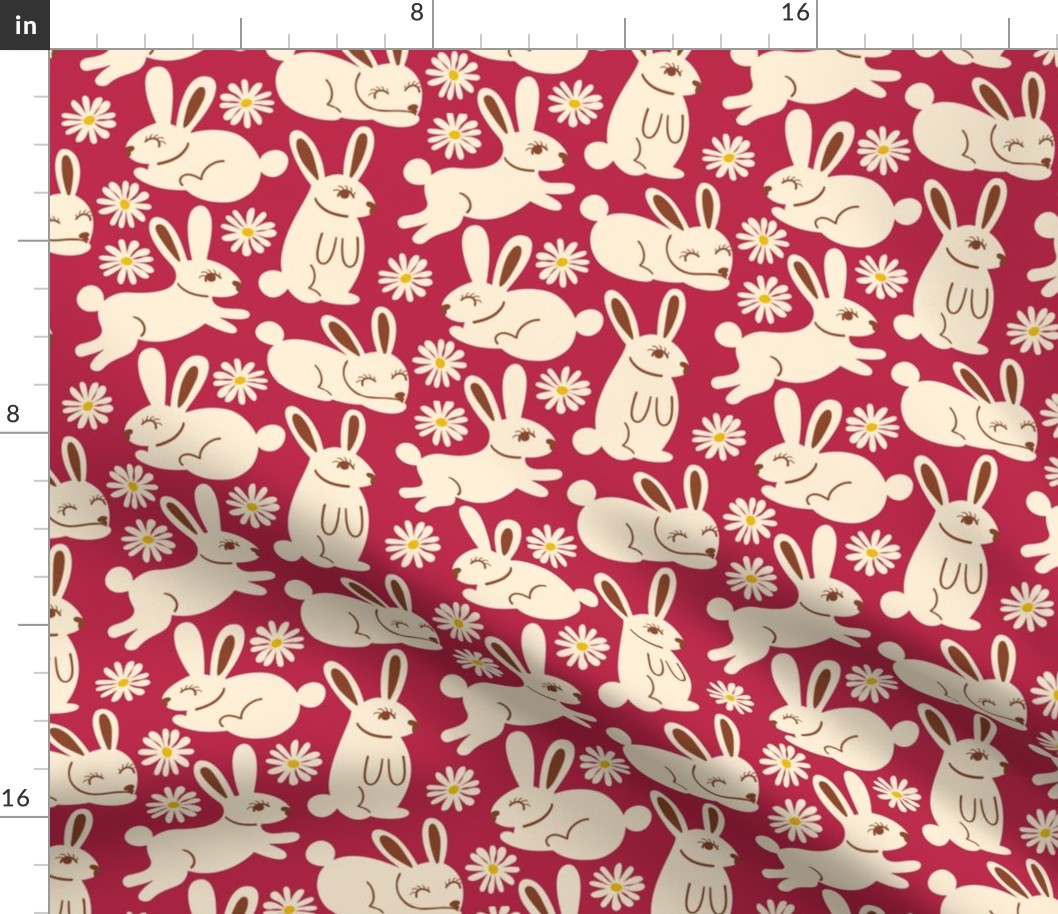 Wonderful Woodland - Blissful Bunnies - Pantone Viva Magenta