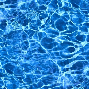 Blue Ripples in Wavy Water