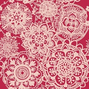 Viva Magenta Mandala Pattern