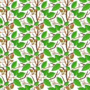Poison Ivy green on white 6x6
