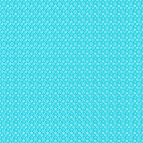 Lacy Snowflakes 1x1 turquoise