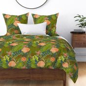 Ferns and Florals gold