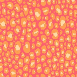 Leopard Print - Orange and Pink