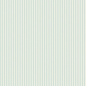 Thin aqua stripes on off white background SMALL Scale