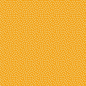 Off white swirl polka dots on yellow background coordinates with Emperor Penguins SMALL Scale
