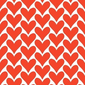 Stacked Red Hearts