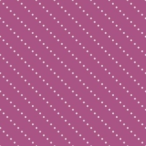 Diagonal Dotted Stripe - Plum