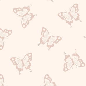 flight of the butterfly - blush pink