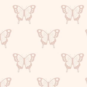 half drop flight of the butterfly - blush pink