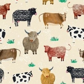 Cute Cows on Cream