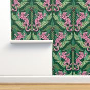 Tiger Damask/green and custom pink/jumbo scale